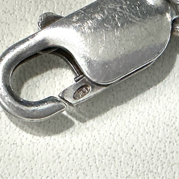 925 Sterling Silver Round King Chain Bracelet, Byzantine 8 1/2” 5mm - Picture 6 of 6